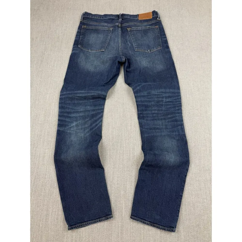 J.Crew 770 Straight Jeans Men’s 34x34 Dark Wash Stretch Denim Classic 5 Pocket